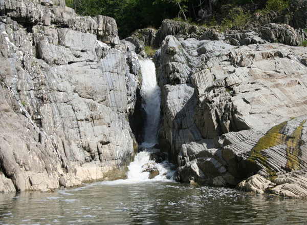 Grand Falls NB gorge waterfall