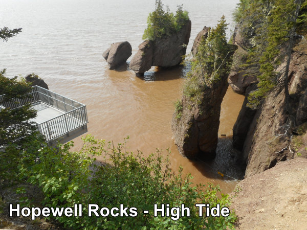 Hopewell Rocks high tide