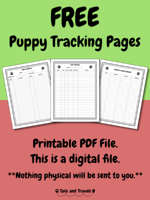 free puppy tracking pages