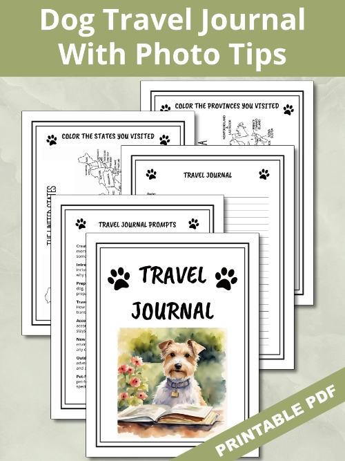 Printable Dog Travel Journal With Photo Tips