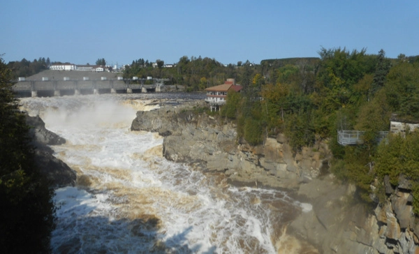 Grand Falls and gorge seen from Ron Turcotte Bridge